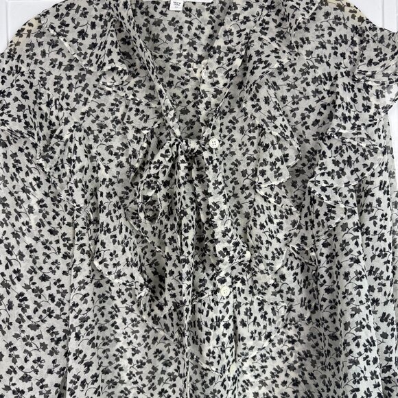 Tie-Neck Ruffle Blouse by Veronica Beard - Picture 3 of 8